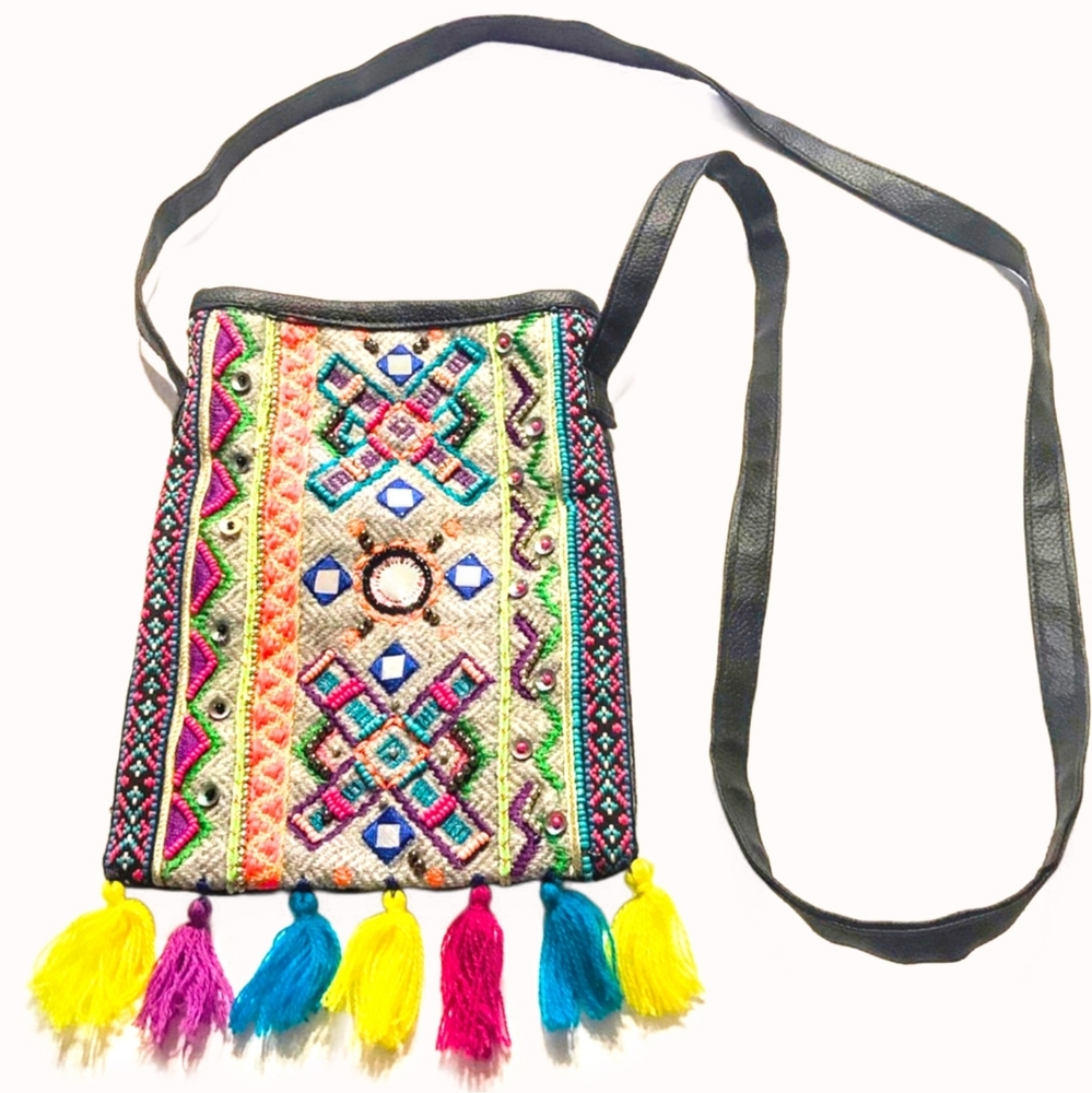 Fun Boho Side Body Purse - Made in India